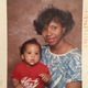 The author with her mother